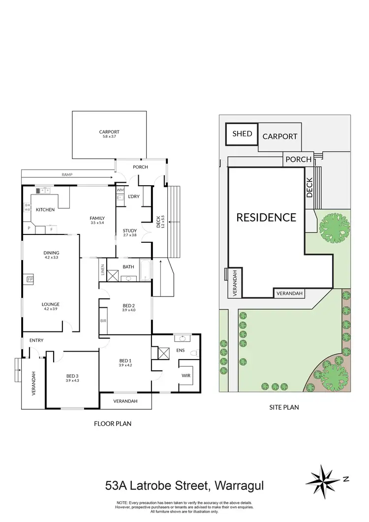 Floorplan of Homely house listing, 53A Latrobe Street, Warragul VIC 3820