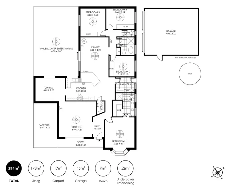 Floorplan of Homely house listing, 68 Grevillea Way, Woodside SA 5244