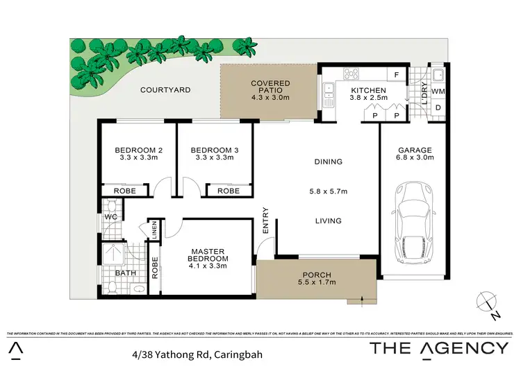Floorplan of Homely villa listing, 4/38 Yathong Road, Caringbah NSW 2229