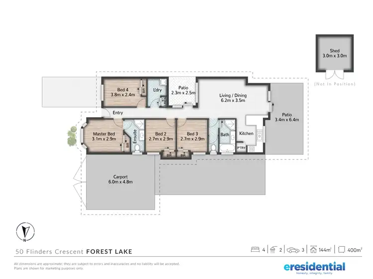 Floorplan of Homely house listing, 50 Flinders Crescent, Forest Lake QLD 4078