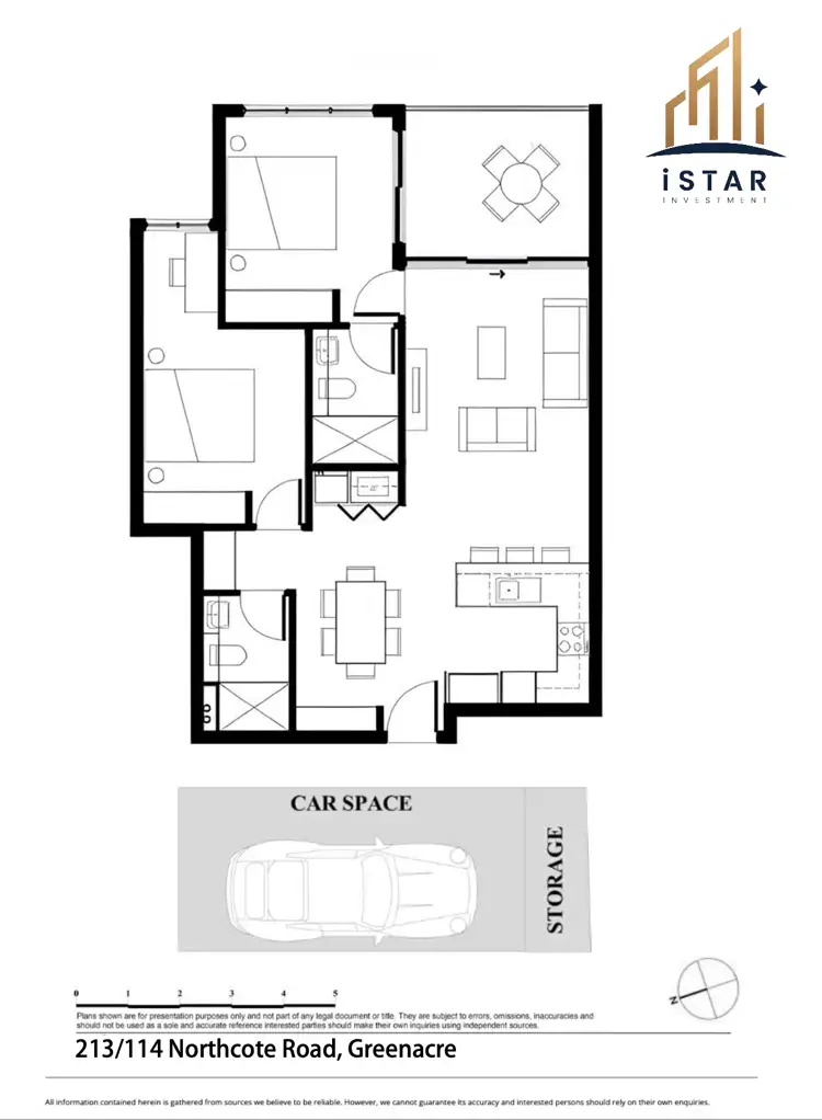 Floorplan of Homely apartment listing, 213/114 Northcote Road, Greenacre NSW 2190