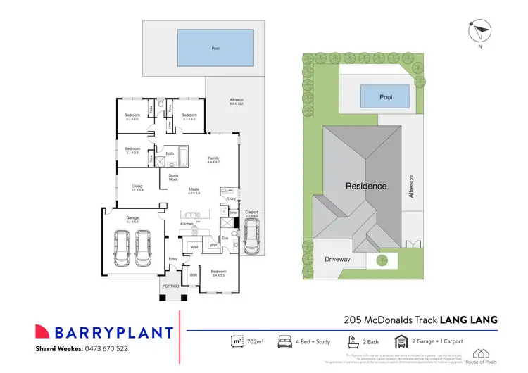Floorplan of Homely house listing, 205 Mcdonalds Track, Lang Lang VIC 3984