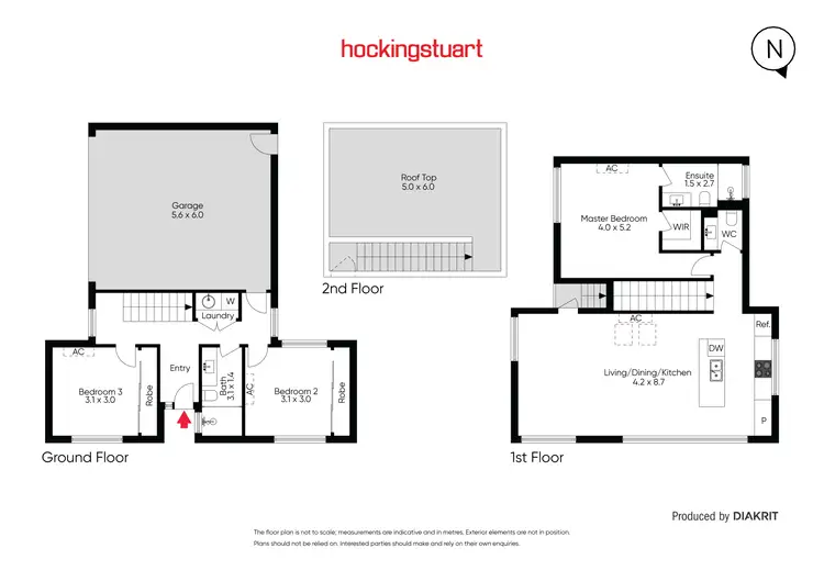 Floorplan of Homely townhouse listing, 1/3 Ormond Road, West Footscray VIC 3012