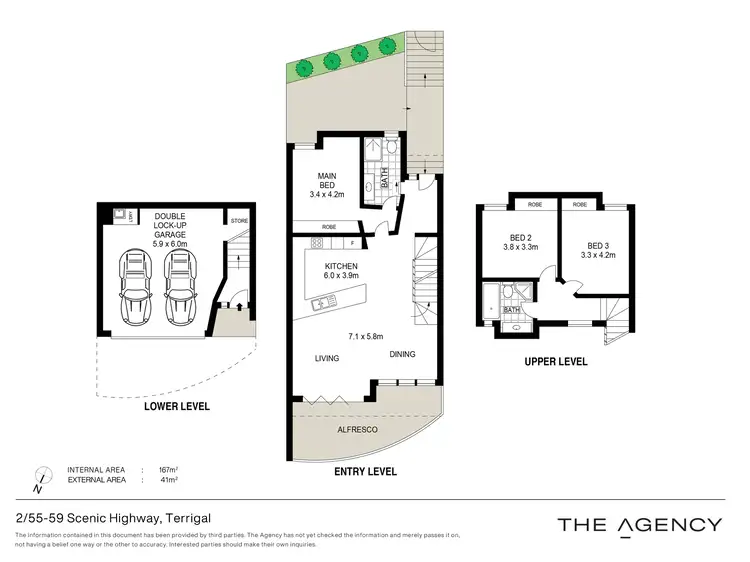 Floorplan of Homely townhouse listing, 2/55-59 Scenic Highway, Terrigal NSW 2260