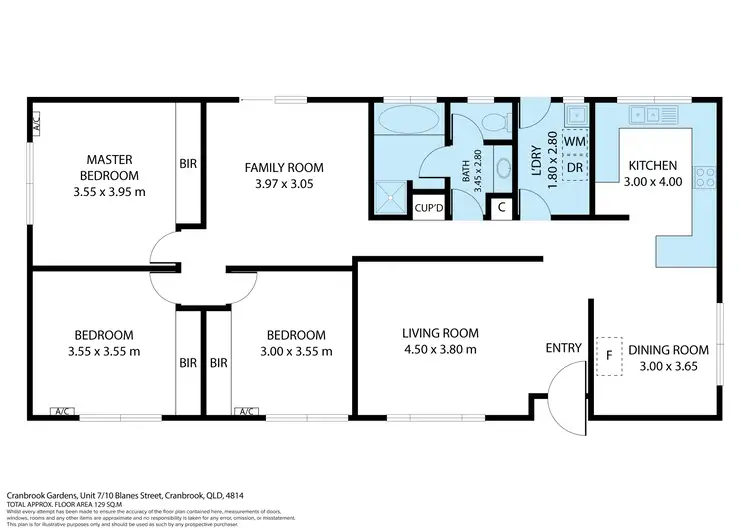 Floorplan of Homely unit listing, 7/10 Blanes Street, Cranbrook QLD 4814