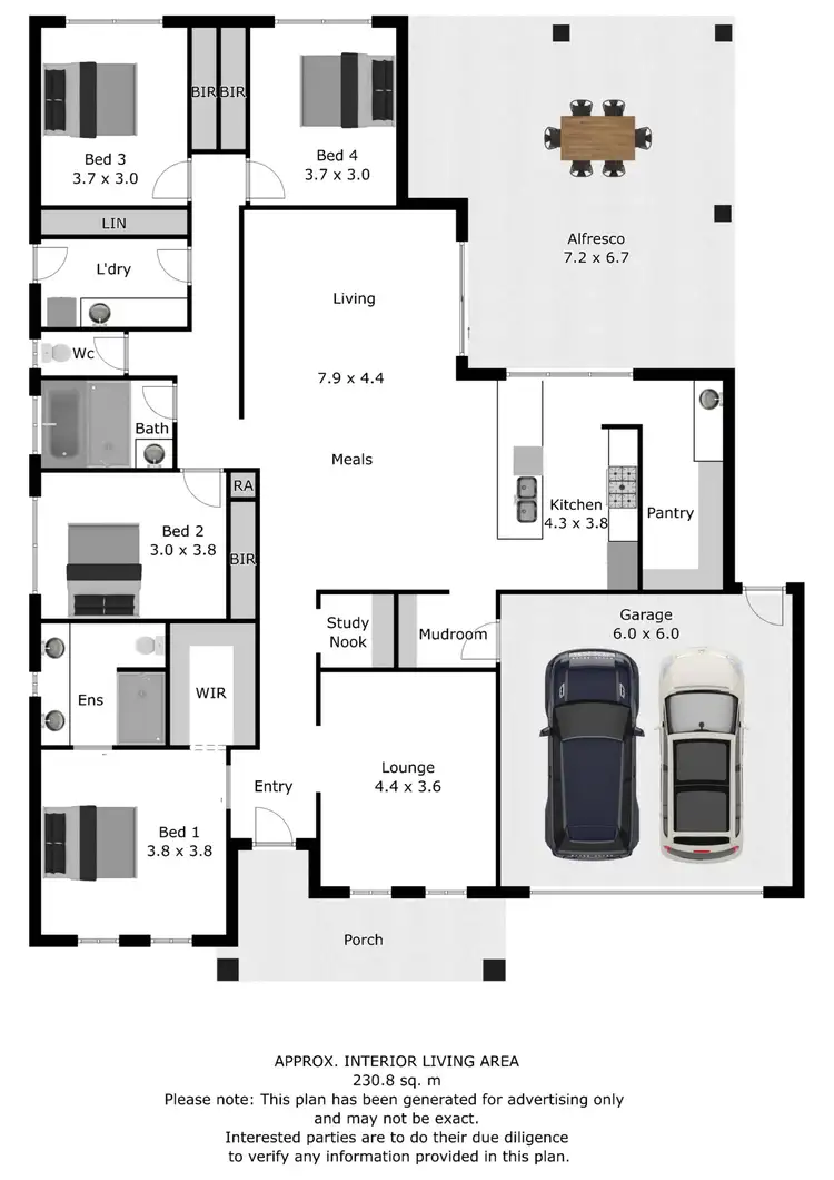 Floorplan of Homely house listing, 18 Ridley Avenue, Leneva VIC 3691