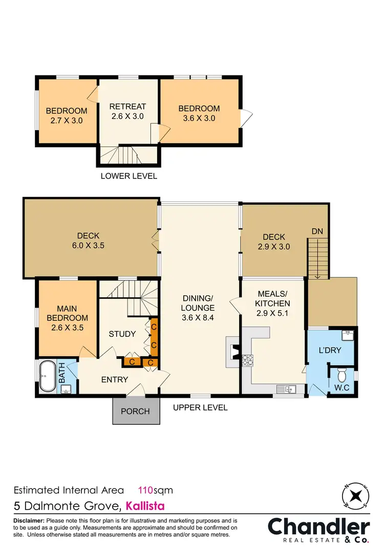 Floorplan of Homely house listing, 5 Dalmonte Grove, Kallista VIC 3791