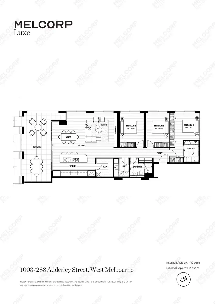 Floorplan of Homely apartment listing, 1003/288 Adderley Street, West Melbourne VIC 3003
