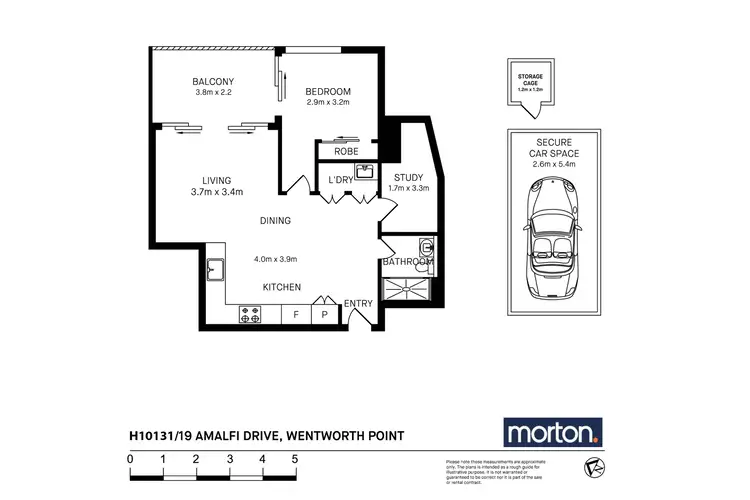 Floorplan of Homely apartment listing, H10131/19 Amalfi Drive, Wentworth Point NSW 2127