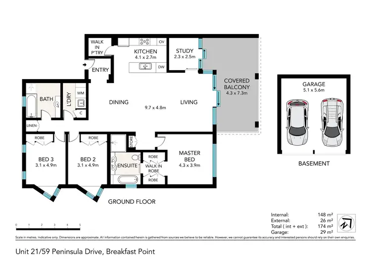 Floorplan of Homely apartment listing, 21/59 Peninsula Drive, Breakfast Point NSW 2137