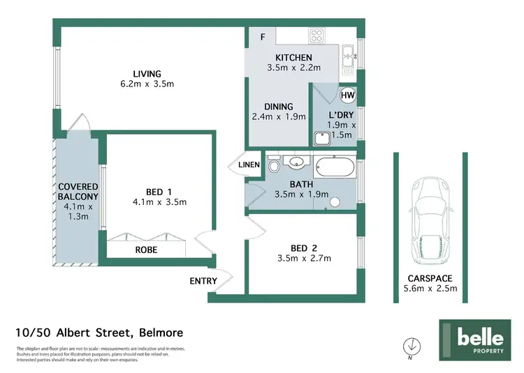Floorplan of Homely unit listing, 10/50 Albert Street, Belmore NSW 2192