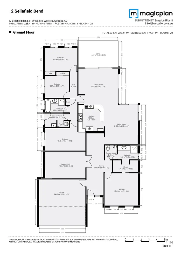 Floorplan of Homely house listing, 12 Sellafield Bend, Waikiki WA 6169