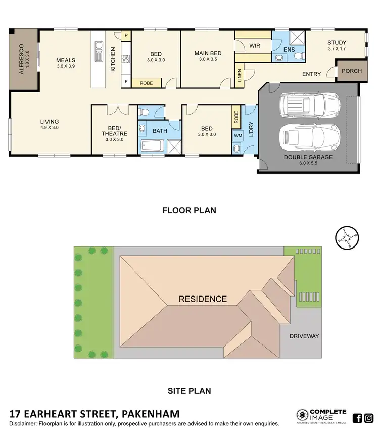Floorplan of Homely house listing, 17 Earhart Street, Pakenham VIC 3810