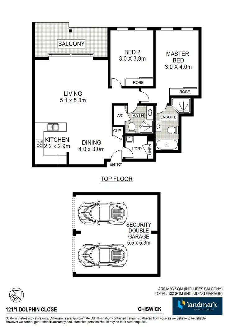 Floorplan of Homely apartment listing, 121/1 Dolphin Close, Chiswick NSW 2046