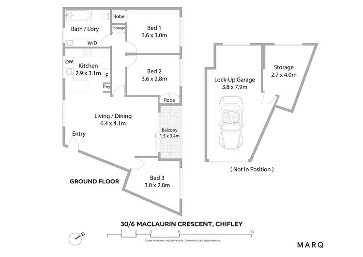 Floorplan of Homely apartment listing, 30/6 Maclaurin Crescent, Chifley ACT 2606