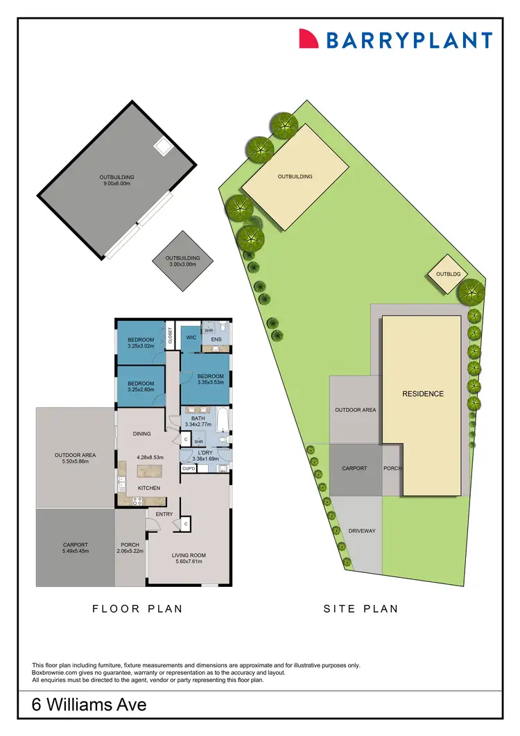 Floorplan of Homely house listing, 6 Williams Avenue, Mildura VIC 3500