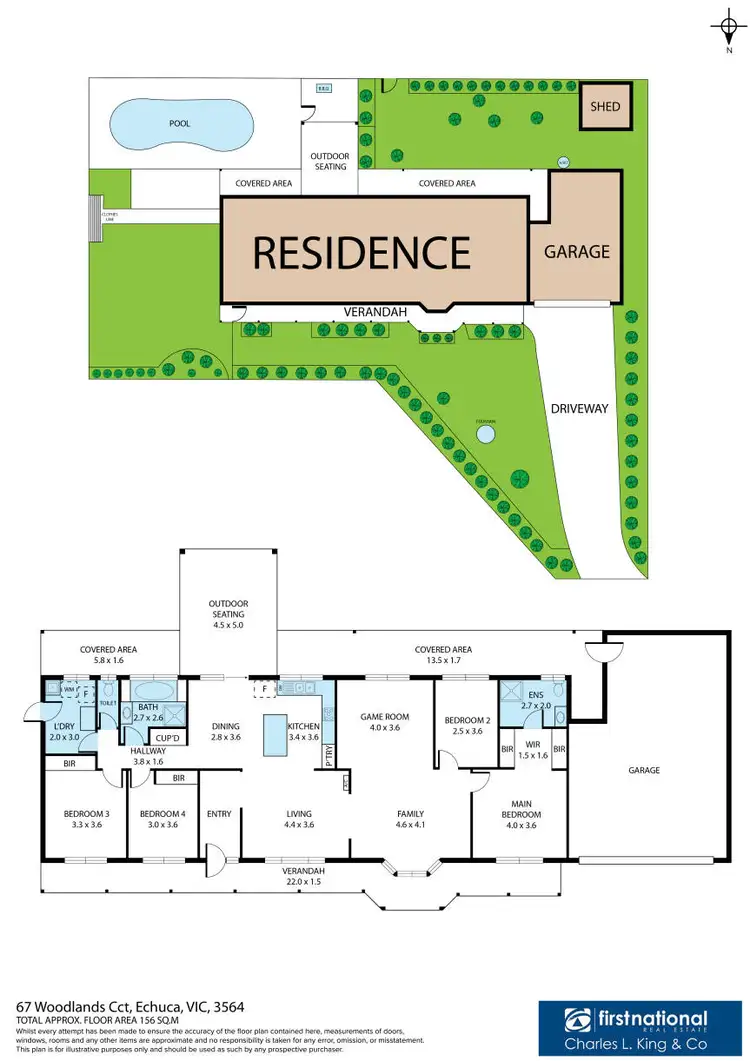 Floorplan of Homely house listing, 67 Woodlands Circuit, Echuca VIC 3564