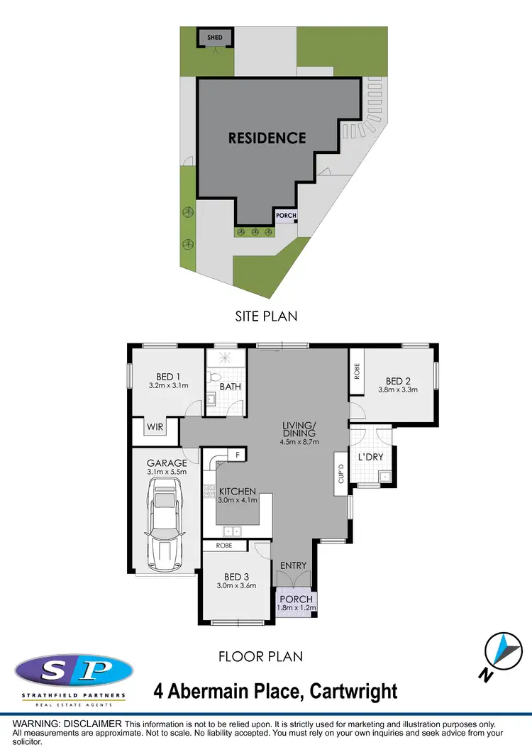 Floorplan of Homely house listing, 4 Abermain Place, Cartwright NSW 2168