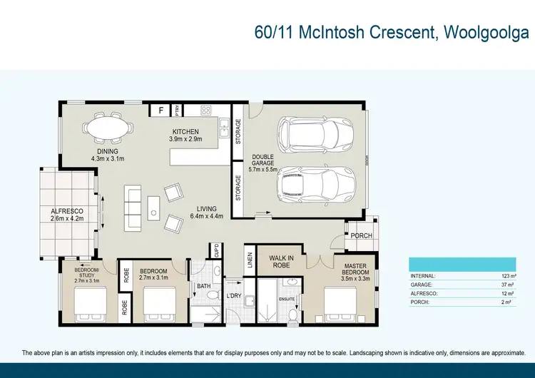 Floorplan of Homely retirement listing, 60/11 McIntosh Crescent, Woolgoolga NSW 2456
