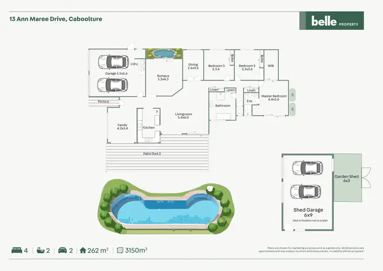 Floorplan of Homely house listing, 13 Ann Maree Drive, Caboolture QLD 4510