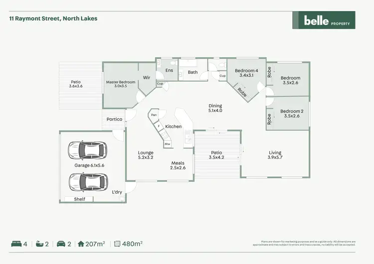 Floorplan of Homely house listing, 11 Raymont Street, North Lakes QLD 4509