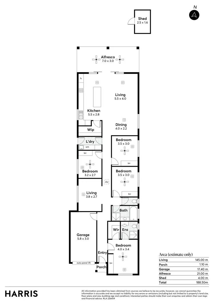 Floorplan of Homely house listing, 33a Maurice Avenue, Rostrevor SA 5073