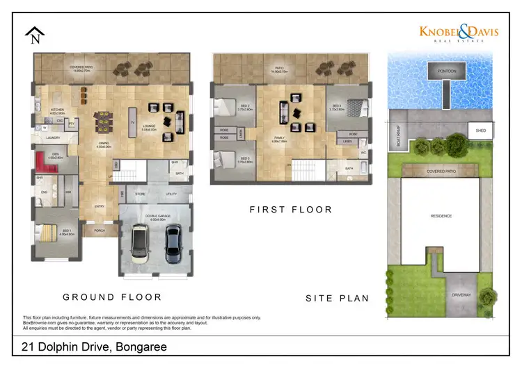 Floorplan of Homely house listing, 21 Dolphin Drive, Bongaree QLD 4507