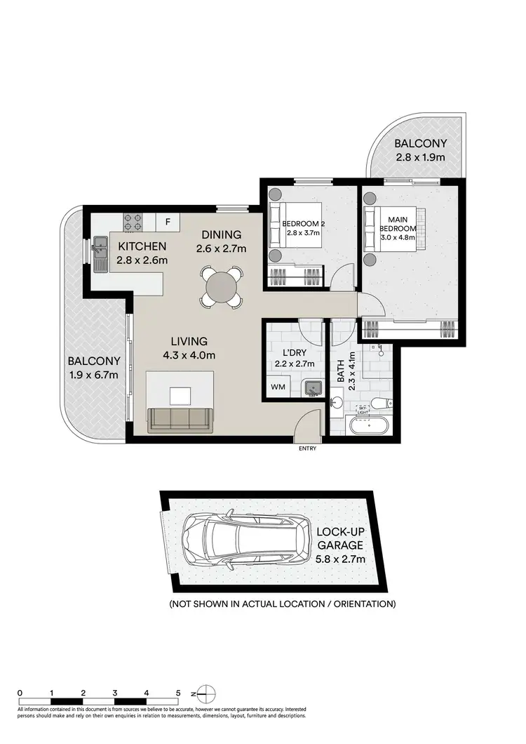 Floorplan of Homely unit listing, 8/41 The Strand, Rockdale NSW 2216