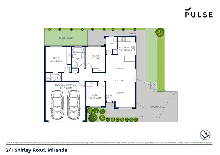 Floorplan of Homely villa listing, 2/1 Shirley Road, Miranda NSW 2228