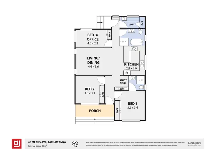 Floorplan of Homely house listing, 40 Meads Avenue, Tarrawanna NSW 2518