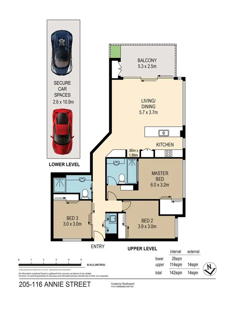 Floorplan of Homely apartment listing, 205/116 Annie Street, New Farm QLD 4005