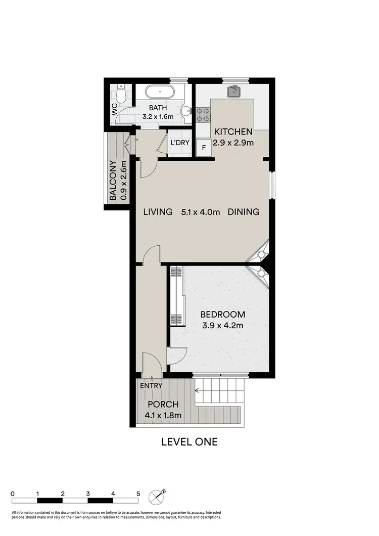 Floorplan of Homely apartment listing, 4/50 Dalgety Street, St Kilda VIC 3182