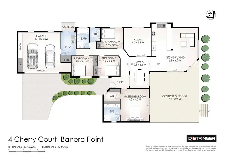Floorplan of Homely house listing, 4 Cherry Court, Banora Point NSW 2486