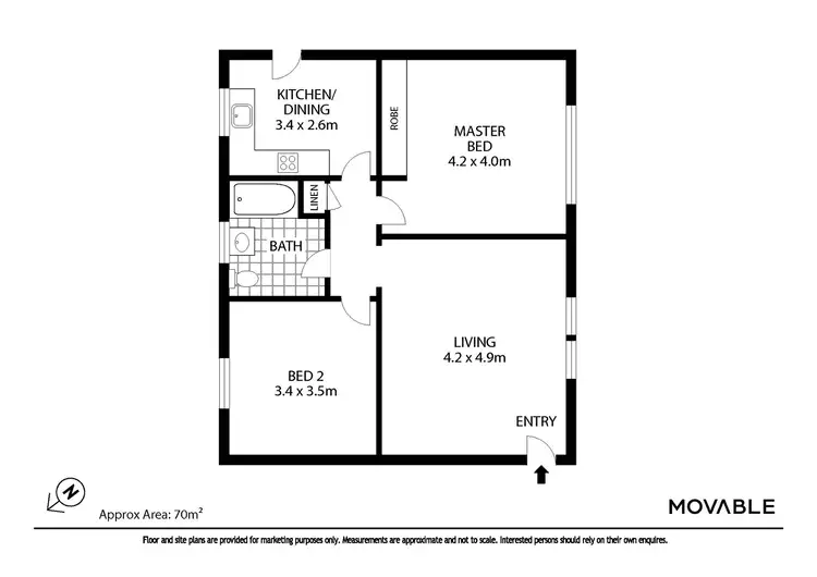 Floorplan of Homely apartment listing, 8/295 Darby Street, Bar Beach NSW 2300
