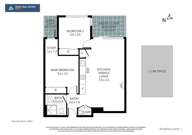 Floorplan of Homely apartment listing, 612/12 Queens Road, Melbourne VIC 3004