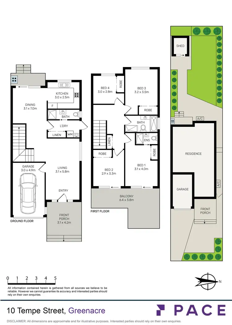 Floorplan of Homely semi-detached listing, 10 Tempe Street, Greenacre NSW 2190