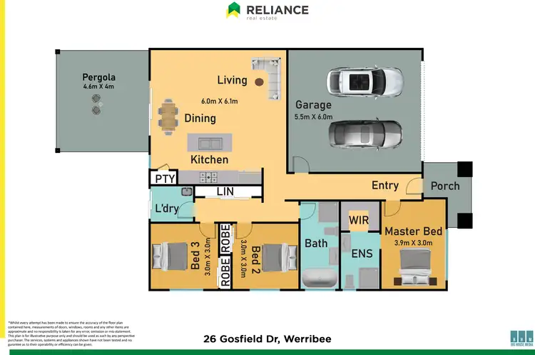Floorplan of Homely house listing, 26 Gosfield Drive, Werribee VIC 3030