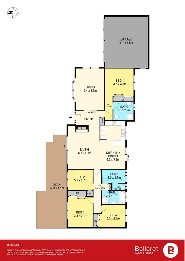 Floorplan of Homely house listing, 38 Haymes Road, Mount Clear VIC 3350