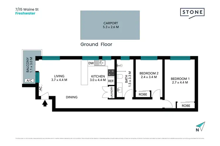 Floorplan of Homely apartment listing, 7/15 Waine Street, Freshwater NSW 2096