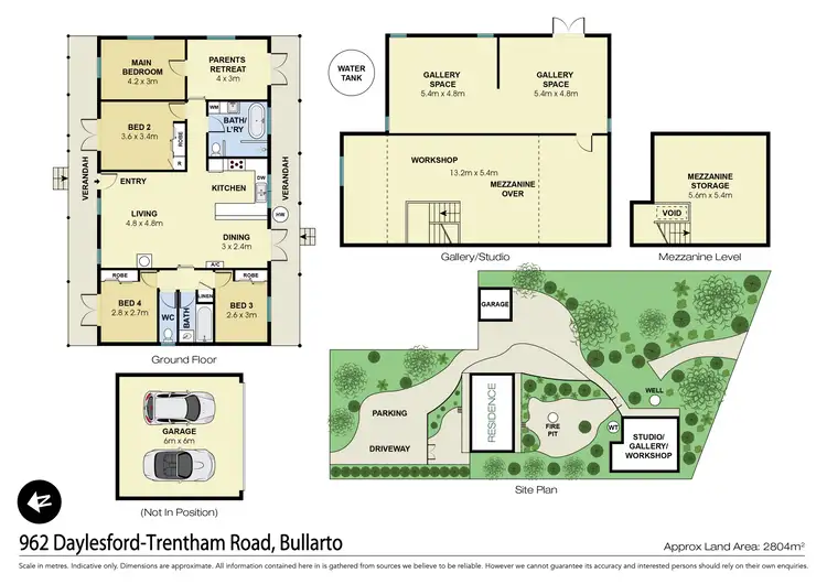 Floorplan of Homely house listing, 962 Daylesford-Trentham Road, Bullarto VIC 3461