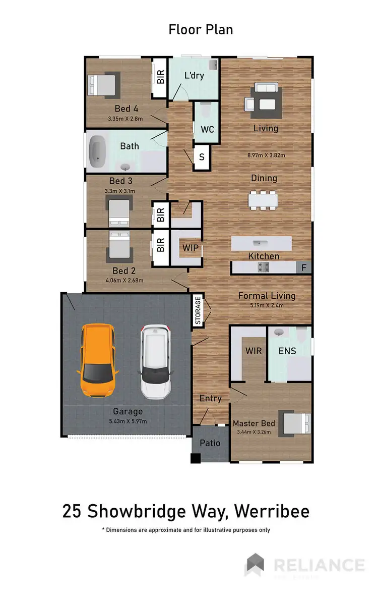 Floorplan of Homely house listing, 25 Showbridge Way, Werribee VIC 3030