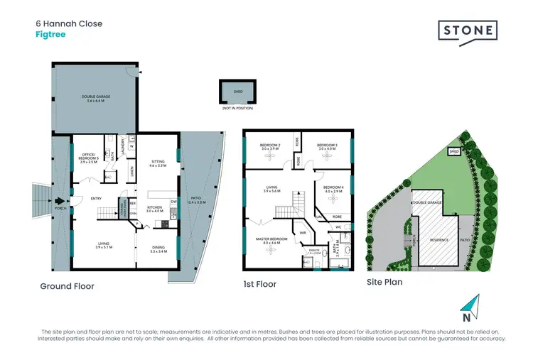 Floorplan of Homely house listing, 6 Hannah Close, Figtree NSW 2525