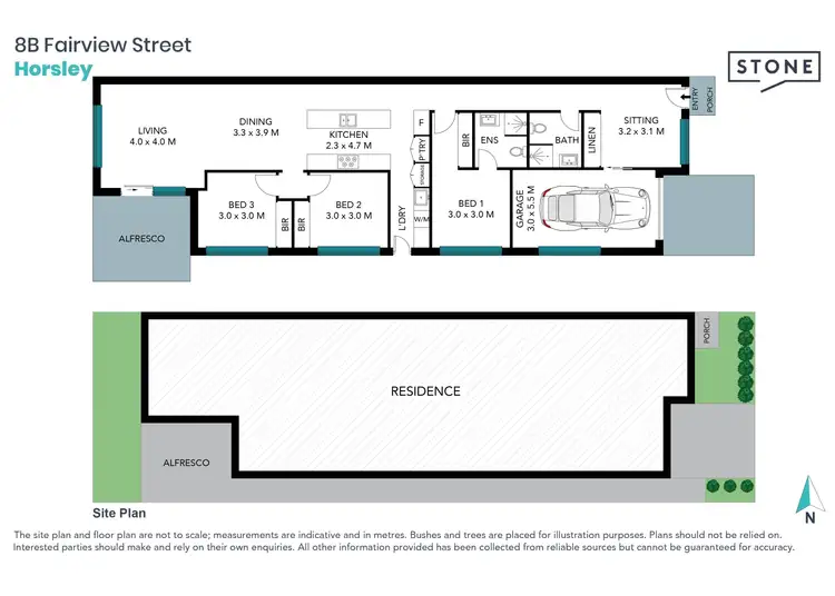 Floorplan of Homely semi-detached listing, 8B Fairview Street, Horsley NSW 2530