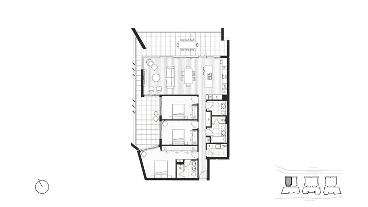 Floorplan of Homely apartment listing, Level Onsell/505/45 Honeysuckle Drive, Newcastle NSW 2300