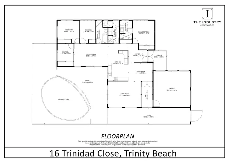 Floorplan of Homely house listing, 16 Trinidad Close, Trinity Beach QLD 4879