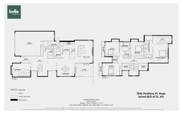 Floorplan of Homely house listing, 7842 Pavilions Close, Hope Island QLD 4212