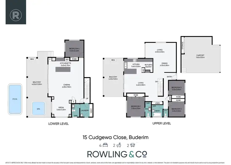 Floorplan of Homely house listing, 15 Cudgewa Close, Buderim QLD 4556