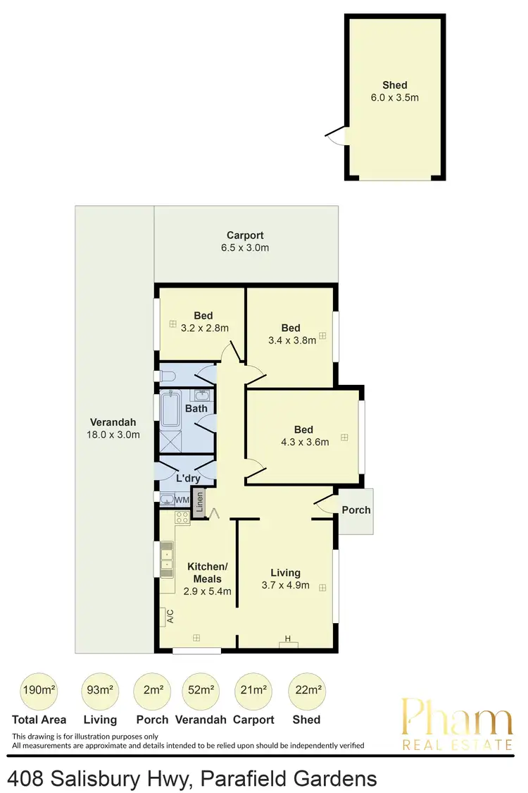 Floorplan of Homely house listing, 408 Salisbury Highway, Parafield Gardens SA 5107