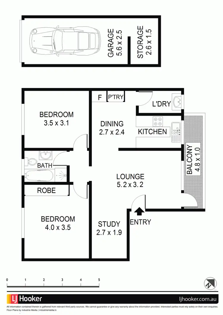Floorplan of Homely unit listing, 8/43 The Trongate, Granville NSW 2142