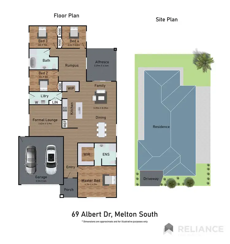 Floorplan of Homely house listing, 69 Albert Drive, Melton South VIC 3338